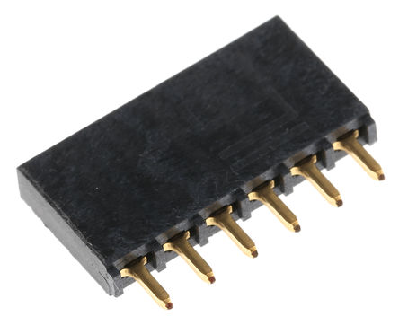 Samtec - SSQ-106-01-G-S - Samtec SSQ ϵ 1 6· ֱ 2.54mmھ ͨ ӡˢ· SSQ-106-01-G-S, Ӷ˽, ԰		