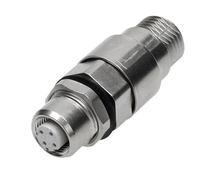 Harting - 21033816401 - Harting M12 ϵ 4· 尲װ ֱ Բ ͷ 21033816401, ĸ, D Ӻ		