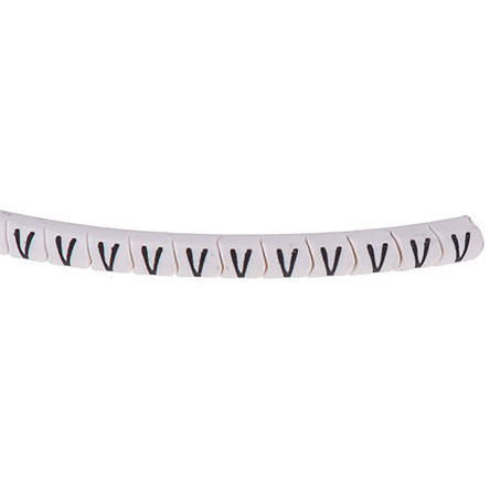 HellermannTyton - 901-10319 - HellermannTyton Helagrip ϵ 250װ ׵׺ Ϲ̶ ±ʶ 901-10497, 5mm, 6.8 mm, 4  9mmֱ, ӡ"V"ͼ		