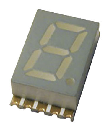 Kingbright - KCSA03-105 - Kingbright 1ַ 7  ɫ LED  KCSA03-105, 27 mcd, ҲС, 7.62mmַ, 氲װ		