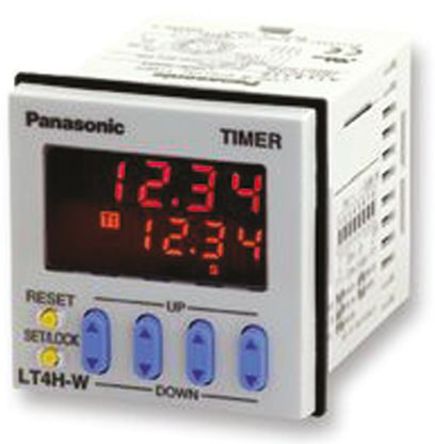 Panasonic - LT4HW8-DC24V - Panasonic ๦ ʱ̵ LT4HW8-DC24V, 99.99 s  9999 h, ˫, 2, SPDT, 12  24 V ֱ		