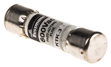 Cooper Bussmann - KTK-3 - Cooper Bussmann F۶ٶ 3A ʽ۶ KTK-3, 10.3 x 38.1mm		
