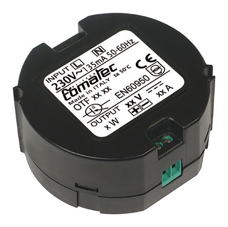 Comatec - OTF.12.12 - Comatec OTF ϵ 12W ΢ PSU OTF.12.12, 83%Ч, 230V ac, 1A, 12V dc 12V dc/		