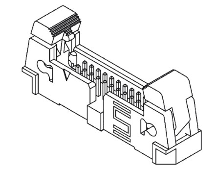Samtec - EHF-105-01-L-D - Samtec EHF ϵ 10· 1.27mmھ (2) ֱ PCB  EHF-105-01-L-D, Ӷ˽, 1.75A, ͨ		