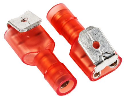 RS Pro - PBDFNYD1-250 - RS Pro ɫ Ե ѹӱʽ PBDFNYD1-250, 6.3 x 0.8mmӼ, 22AWG  16AWG		