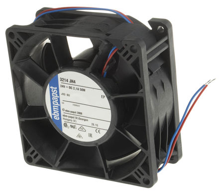 ebm-papst - 3214JH4 - ebm-papst 3200J ϵ 50W 24 V ֱ  3214JH4, 280m3/h, 13000rpm, 92 x 92 x 38mm		
