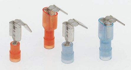 RS Pro - PBDNYD1-250 - RS Pro ɫ Ե ѹӱʽ PBDNYD1-250, 6.35 x 0.8mmӼ, 22AWG  16AWG		