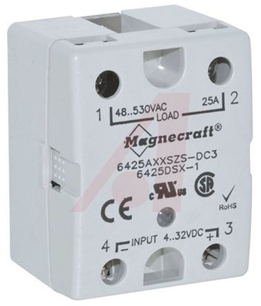 Schneider Electric - 6425AXXSZS-DC3 - Schneider Electric 25 A 尲װ  ̵̬ 6425AXXSZS-DC3, SCR, 㽻л, 480 V 		