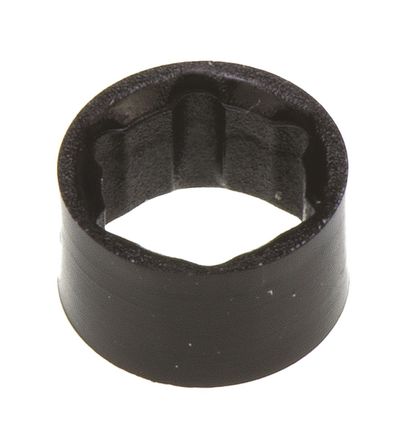 Bivar - CR-104 - LED HOLDER, 3mm, black, ring and sleeve		