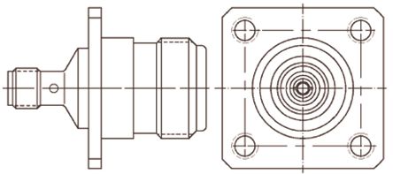 TE Connectivity - 1057841-1 - TE Connectivity ֱ Ƶ 1057841-1, TNC   SMA , ͭо		