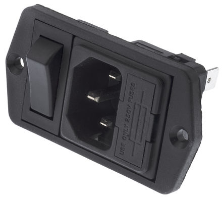 Bulgin - BVA01/Z0000/01 - Bulgin 尲װ C14 IEC ͷ BVA01/Z0000/01, Ӷ˽, 10A, 250 V 		