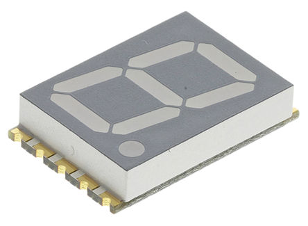 Kingbright - KCSC56-105 - Kingbright 1ַ 7  ɫ LED  KCSC56-105, 44 mcd, ҲС, 14.22mmַ, 氲װ		