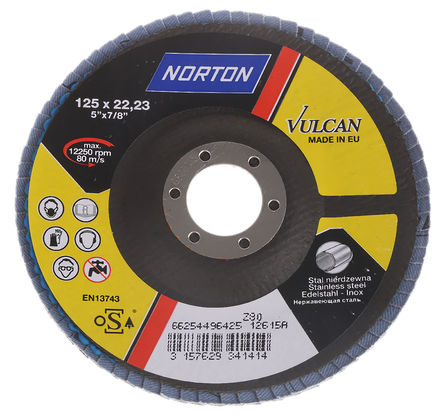 Norton - 66254496425 - Norton Flap Disc ϵ Vulcan 80  ĥ 66254496425, 125mmֱ		