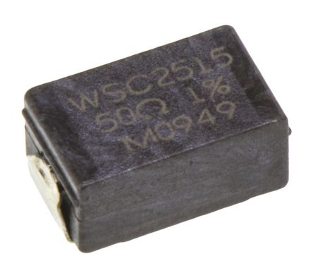 Vishay - WSC251550R00FEA - Vishay WSC 系列 1W 50Ω 线绕SMD 电阻器 WSC251550R00FEA, ±1%, ±20ppm/°C, 2515 封装		