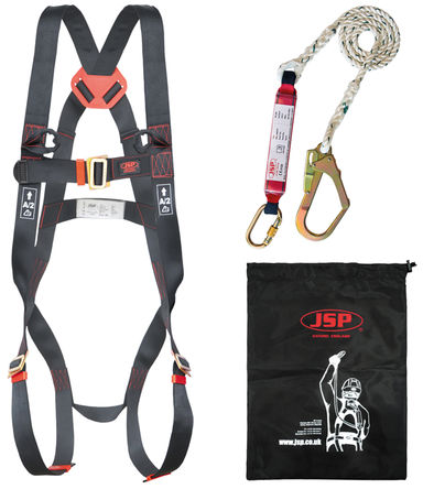 JSP - FAR1103 - JSP 正面 安全线束套件 FAR1103, 包含 拉绳袋、安全带、系索		
