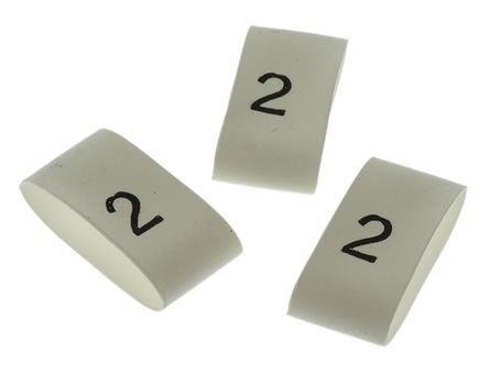 TE Connectivity - TRSA-1019/G/1/2 - TE Connectivity 100װ ɫ ̶ ±ʶ TRSA-1019/G/1/2, 4  12mmֱ, ӡ"2"ͼ		