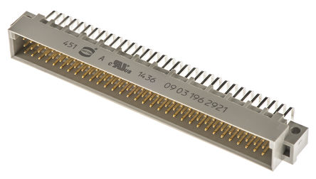 Harting - 09031962921 - Harting 3  96 · 2.54mm ھ ֱ DIN 41612 ͷ 09031962921, C C1ȼ, Ӷ˽, 2A		