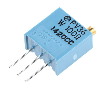 Bourns - PV36W101C01B00 - Bourns PV36W ϵ 25 ת ͨ ΢ PV36W101C01B00, Ӷ, 100 10%, 0.5W, 150ppm/C		