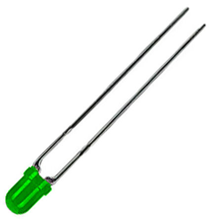 Kingbright - L-937GGD - Kingbright ˫ɫ ɫ (568 nm ) LED L-937GGD, 2.5 V, 10 mcd, 60 ӽ 3mm (T-1) ͨ		