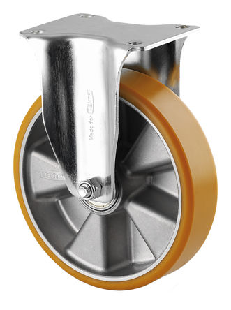 Tente - 3678ITP200P63 - Fixed HD Plate Castor, PUR, 200mm		