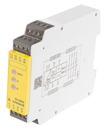 Wieland - R1.188.3580.0 - SNO4083KM-A - Wieland SNO 4083 ϵ ˫ͨ ȫ̵ R1.188.3580.0, 24 V ֱԴ, 3 ȫ		