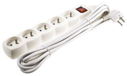 RS Pro - FX5N-1.5M - RS Pro ɫ 5  Դ ߰ FX5N-1.5M, ʽ, 1.5m , 16A, 230 V 		