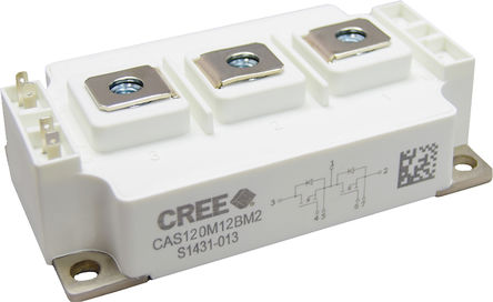 Wolfspeed - CAS120M12BM2 - Wolfspeed ˫ SiC N MOSFET CAS120M12BM2, 193 A, Vds=1200 V, 7		