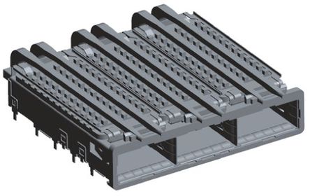 TE Connectivity - 2057042-1 - TE Connectivity QSFP ϵ 38 · 3 ˿ QSFP+  2057042-1, ѹװ ˽, 60 x 13.7 x 60.57mm		