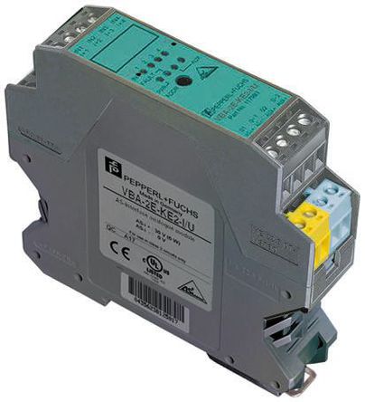 Pepperl + Fuchs - VBA-2E-KE2-I/U - Pepperl + Fuchs PLC /ģ 129381, 2 x I/O, 24 V ֱ, 99 x 22.5 x 85 mm		