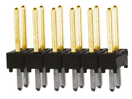 Samtec - TSW-106-07-L-D - Samtec TSW ϵ 12· 2.54mmھ (2) ֱ Ź TSW-106-07-L-D, Ӷ˽, 7.6A, ͨ		