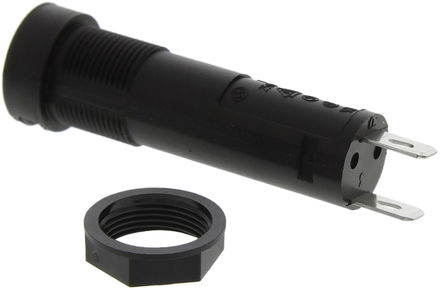 Littelfuse - 80000000005 - Littlefuse 800 系列 16A 槽式帽盖 面板固定熔断器座 80000000005, 适用于 6.3 x 32mm熔断器, PC2, IP40		