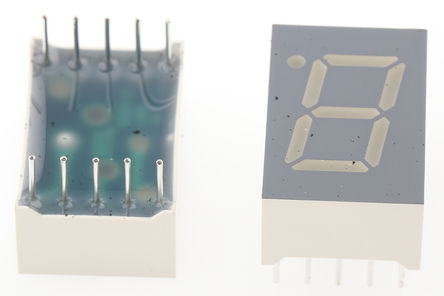 Kingbright - SC05-11SURKWA - Kingbright 1ַ 7  ɫ LED  SC05-11SURKWA, 69 mcd, ҲС, 12.7mmַ, ͨװװ		