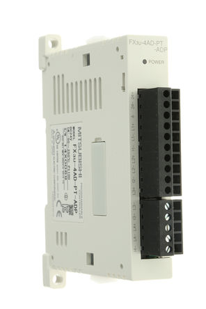 Mitsubishi - FX3U-4AD-PT-ADP - Mitsubishi MELSEC FX ϵ PLC /ģ FX3U-4AD-PT-ADP, 4 x I/O, 5  24 V ֱ, 90 x 17.6 x 89.5 mm		