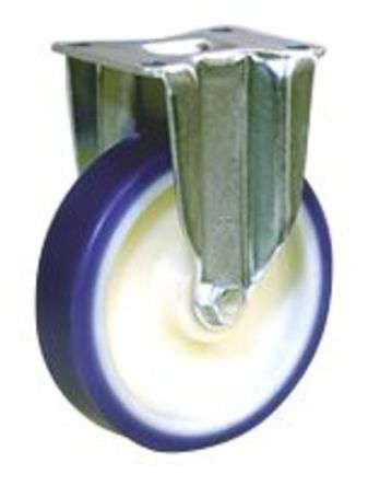 LAG - 36106 - Plate Mounting, Fixed Castor, 100mm Dia		