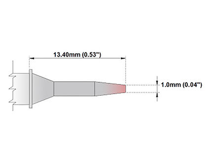 Thermaltronics - M7CS151 - Thermaltronics M ϵ, 1 mm ׶μ ͷ		