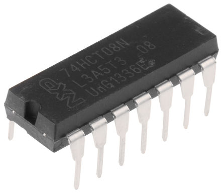 NXP - 74HCT08N,652 - NXP 74HCT08N 4 2 AND ߼, 4mA, 4.5  5.5 VԴ, 14 PDIPװ		