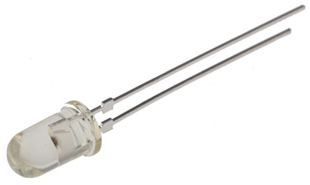 Broadcom - HLMP-3850 - Broadcom ɫ (585 nm ) LED HLMP-3850, 2.1 V, 140 mcd, 24 ӽ 5mm (T-1 3/4) ͨ		