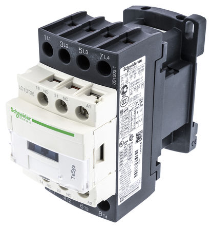 Schneider Electric - LC1DT25P7 - Schneider Electric Tesys D LC1D ϵ�� �Ӵ��� LC1DT25P7, 4 ��������, 25 A, 230 V ������Ȧ		