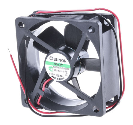 Sunon - HA60251V4-000U-999 - Sunon HA ϵ 0.7W 12 V ֱ  HA60251V4-000U-999, 23m3/h, 2500rpm, 60 x 60 x 25mm		