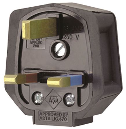 MK - PF133BLK - MK PF133 BLK ɫ 2P+E Ӣ Դͷ, 250 V  13A		