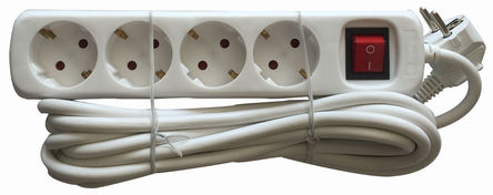 RS Pro - HKX-4N-5M - RS Pro ɫ 4  Դ ߰ HKX-4N-5M, ʽ, 5m , 16A, 250 V		