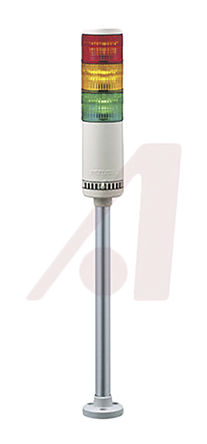 Patlite - LME-302FBL-RYG - Patlite LME ϵ LED ű () LME-302FBL-RYG, 3 Ԫ, ɫɫɫ, 24 V /ֱԴ		