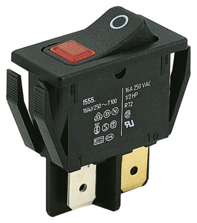 Marquardt - 01555.3102-00 - Marquardt 01555.3102-00 DPST ɫ ̰忪,  - , 16 A @ 250 V , IP40		