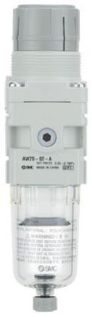 SMC - AW20-02BC-A - SMC AW 系列 Rc 1/4 过滤减压套件 AW20-02BC-A, 5μm过滤尺寸, 1/4 in螺纹端口, 1 MPa, -5 → +60°C		