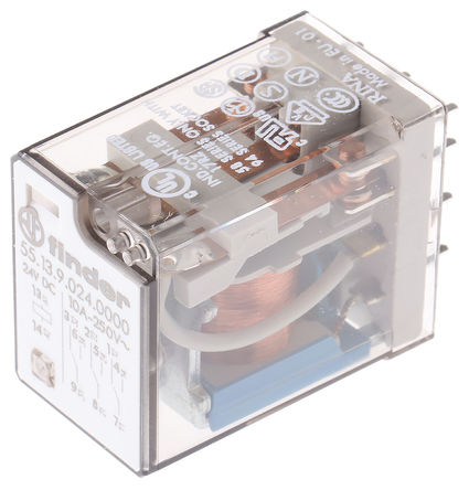 Finder - 5513.9024 - Finder 5513.9024 3 ˫ PCB װ Ǳ̵, 24V dc		