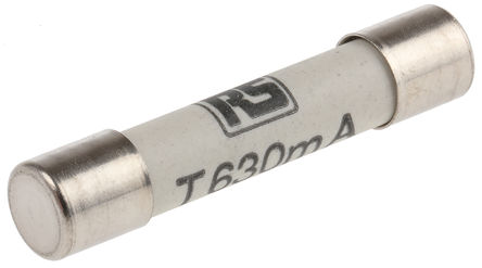 RS Pro - 70-065-65/0.63AR - RS Pro T۶ٶ 630mA ʽ۶ 70-065-65/0.63AR, 6.35 x 32mm		