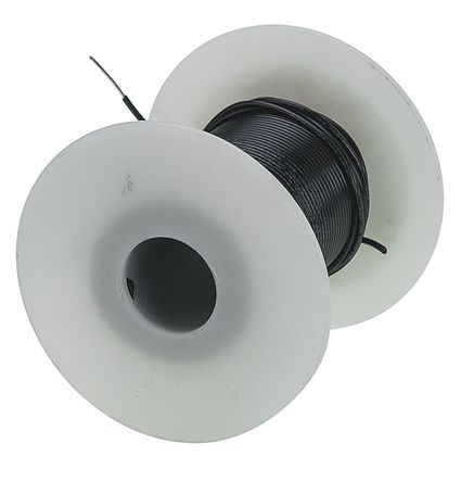 Alpha Wire - 3053 BK005 - Alpha Wire 30m ɫ 20 AWG UL1007 о ڲߵ 3053 BK005, 0.51 mm2 , 10/0.25 mm оʾ, 300 V		