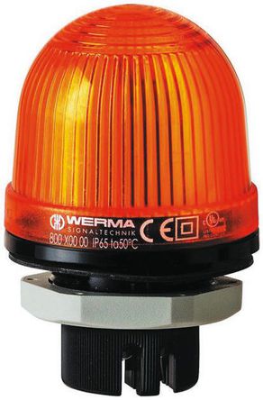 Werma - 80130075 - Werma 801 ϵ ɫ LED, ȶƹ źŵ 80130075, 24 V /ֱ, 尲װ		