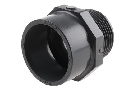 Georg Fischer - 721911709 - Georg Fischer ֱ PVC-U ͷ, 1-1/4 in R  x 1-1/4 in BSP 		