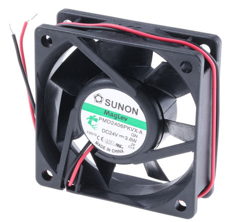 Sunon - PMD2406PKVX-A.GN - Sunon PMD ϵ 3.6W 24 V ֱ  PMD2406PKVX-A.GN, 51.85m3/h, 5500rpm, 60 x 60 x 20mm		